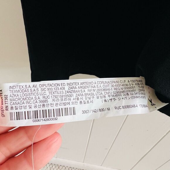 Zara Linen Blend Romper NWT - Picture 5 of 11